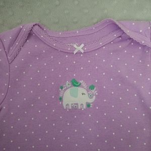 4/$20 Carter's girl onesie elephant 24 months